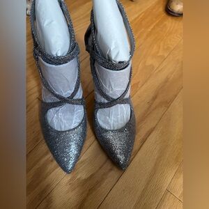 Michael Kors Shimmering Silver Heels